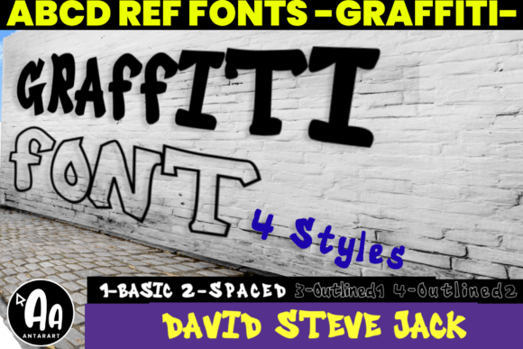 Abcd Ref Graffiti Font for Bold Craft Projects