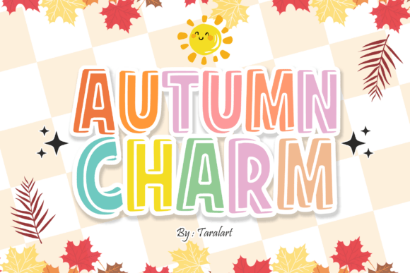 Autumncharm Regular: A Whimsical Display Typeface for Cozy Brands
