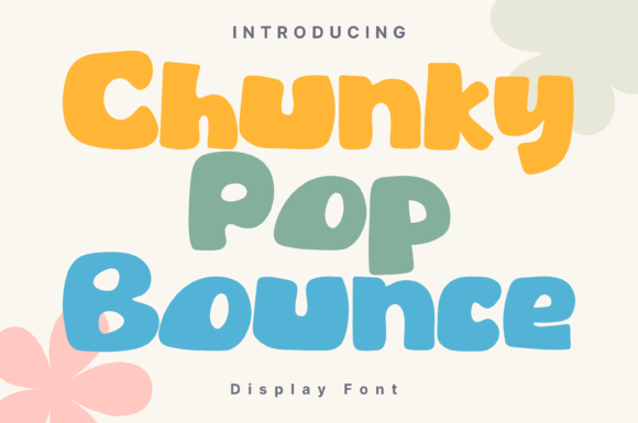 Chunky Pop Bounce: A Playful Display Font for Brands