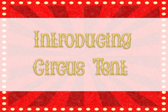 Circus Tent Font for Bold Branding