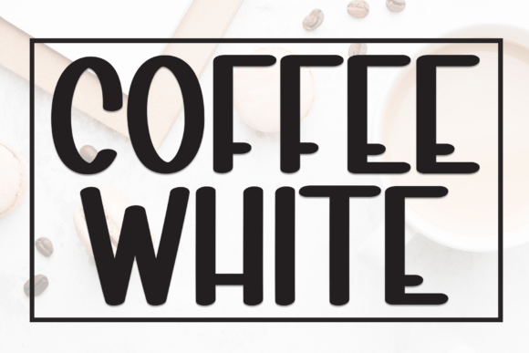 Coffee White: A Casual Display Font for Editors