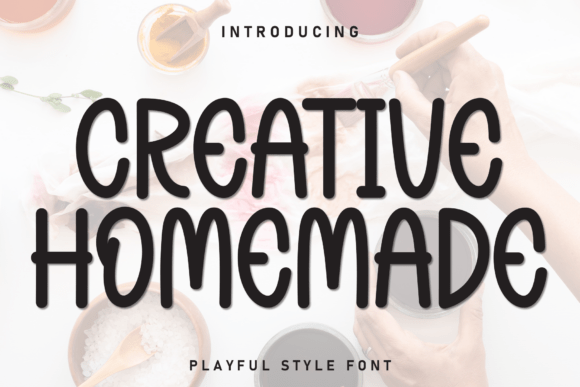 Creative Homemade Font for Small Business Branding