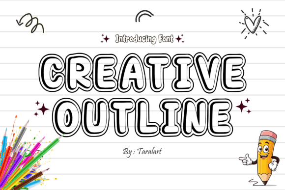 Creativeoutline Regular: Bold Display Fonts for Web
