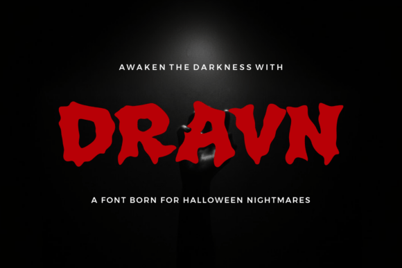 Dravn: A Bold Display Font for Dark Web Design