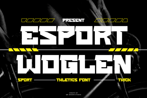 Esport Woglen Font for Bold Maker Branding