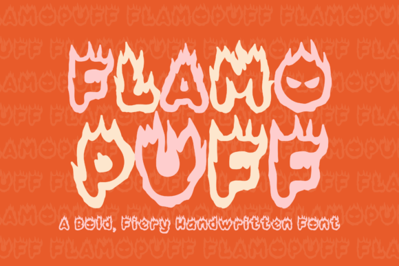 Flamopuff: A Bold Display Font for Crafters