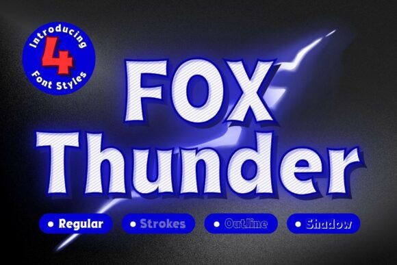 Fox Thunder Font: Bold Display Typography for Designers