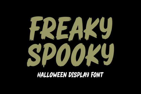 Freaky Spooky: A Bold Halloween Display Font for Makers