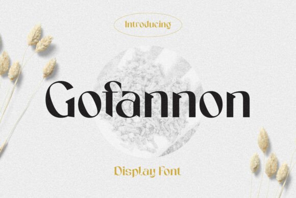 Gofannon: A Premium Display Font for Modern Brands