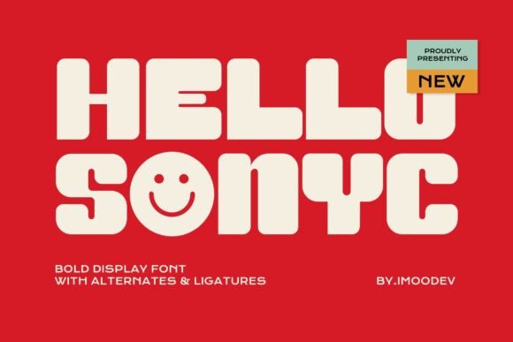 Hello Sonyc: A Playful Display Font for Modern Editorial Design