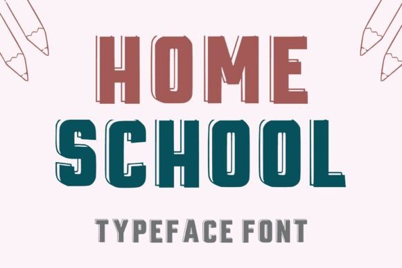 Homeschool Regular: A Playful Display Font for Creative Projects