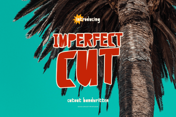 Imperfect Cut: A Playful Display Font for Modern Editorial Design
