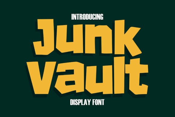 Junk Vault: A Bold Display Font for Makers