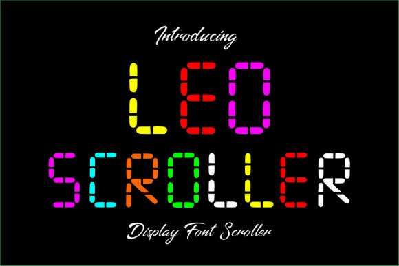 Ledscroller Regular: A Digital Display Typeface