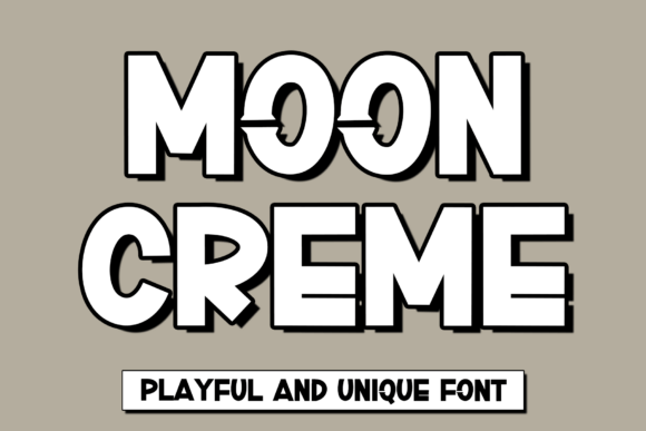 Moon Creme: A Bold Display Font for Small Business Branding