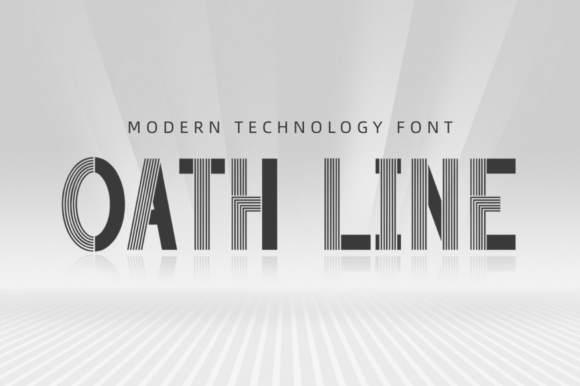 Oath Line Typeface for Modern Editorial Design