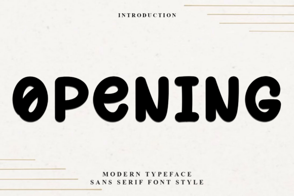 Opening: A Festive Display Font for Holiday Campaigns