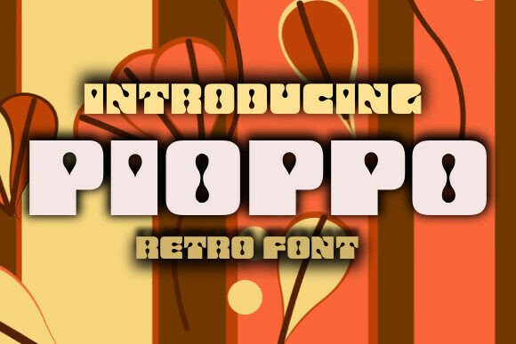 Pioppo: A Bold Retro Display Font for Makers