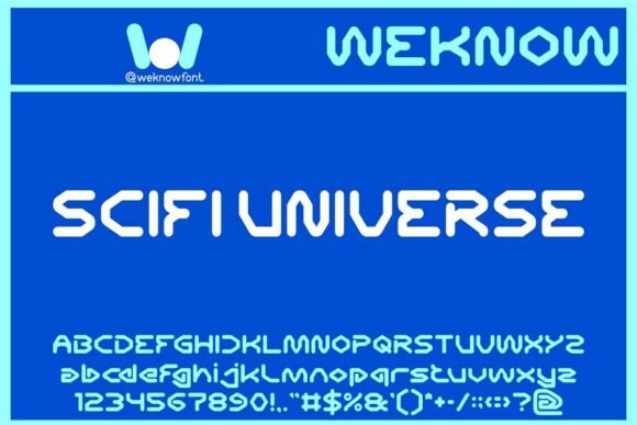Scifi Universe Typeface for Modern Branding