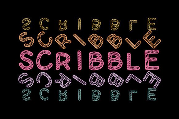 Scribblepencil Stacked: A Playful Display Font for Web Design
