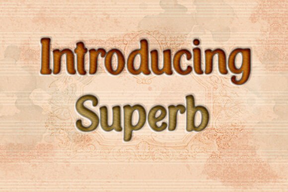 Superb Display Font for Editorial Design