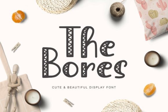 The Bores: A Playful Display Font for Bold Branding