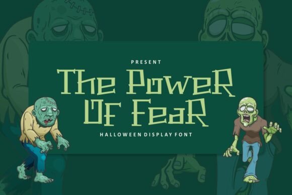 The Power of Fear Regular Typeface for Spooky Designs